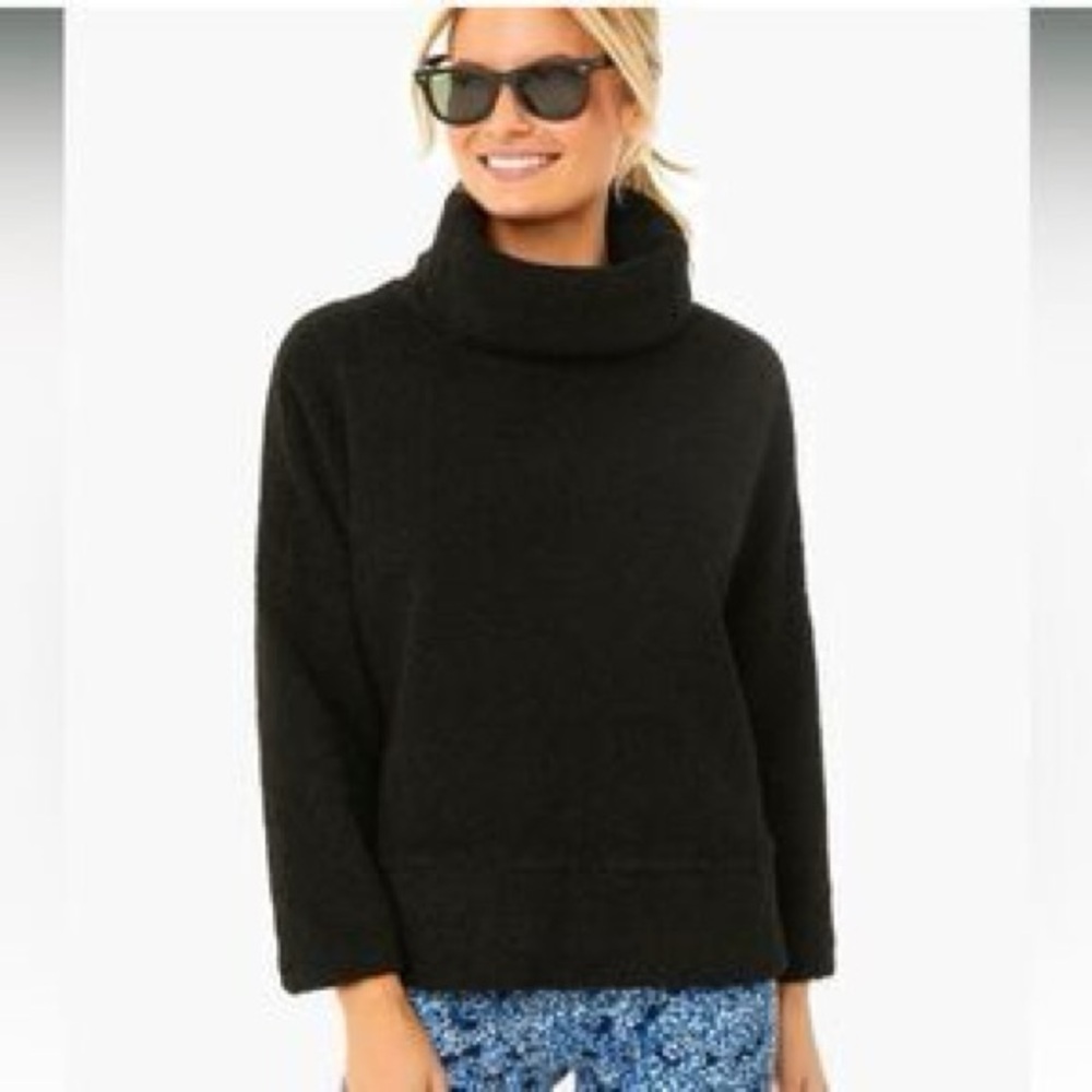 Tuckernuck Black Cowl Neck Sweater